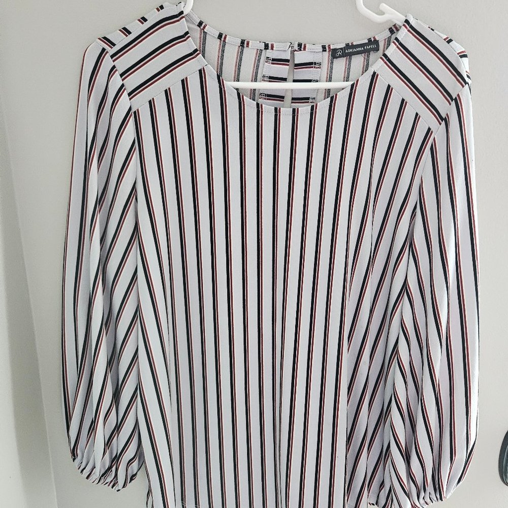 Striped wrist length blouse